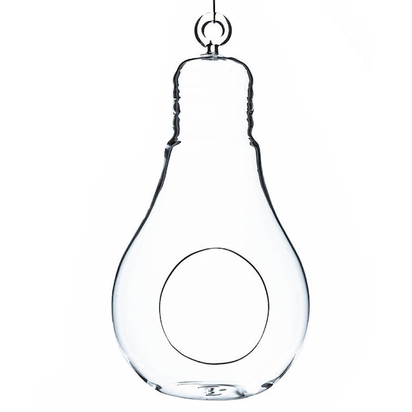 Vista 825 x 425 in Clear Bulb Hanging Glass Terrarium Candle Holder VI1840659 - main
